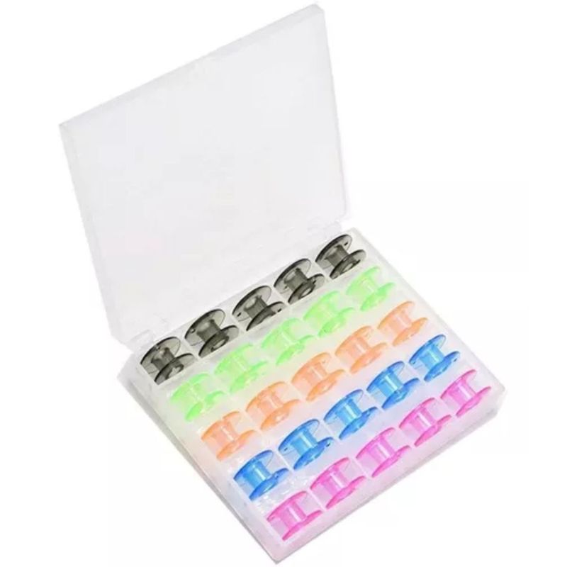 GENERICO - Con 25 Carreteles Bobina P/ Maquina Coser Domestica Carretes