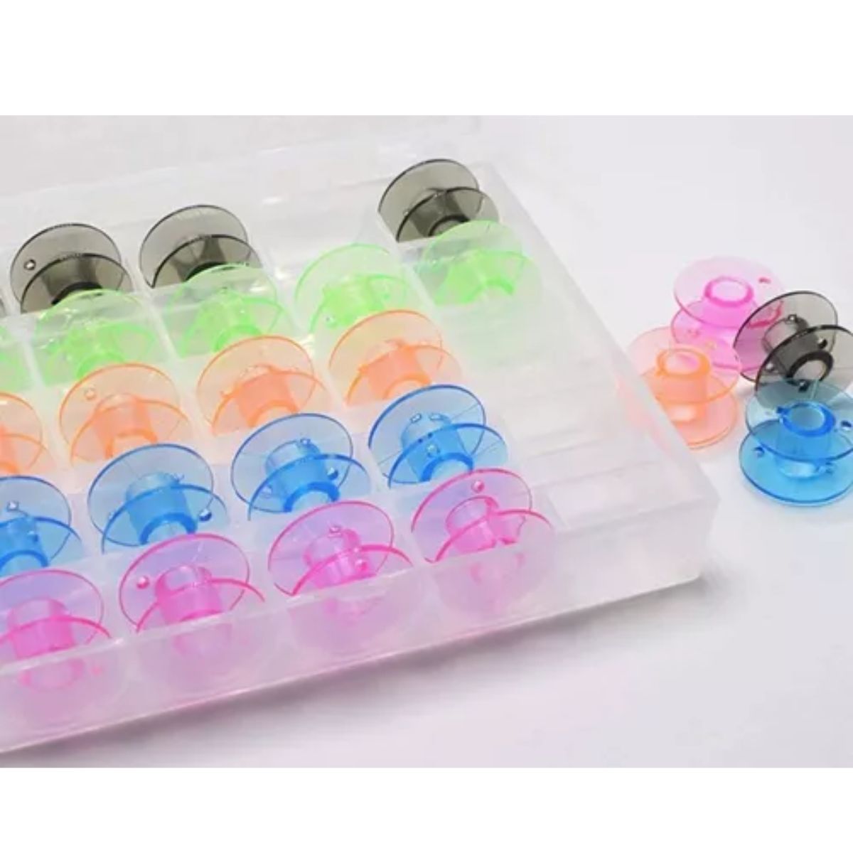 GENERICO - Con 25 Carreteles Bobina P/ Maquina Coser Domestica Carretes