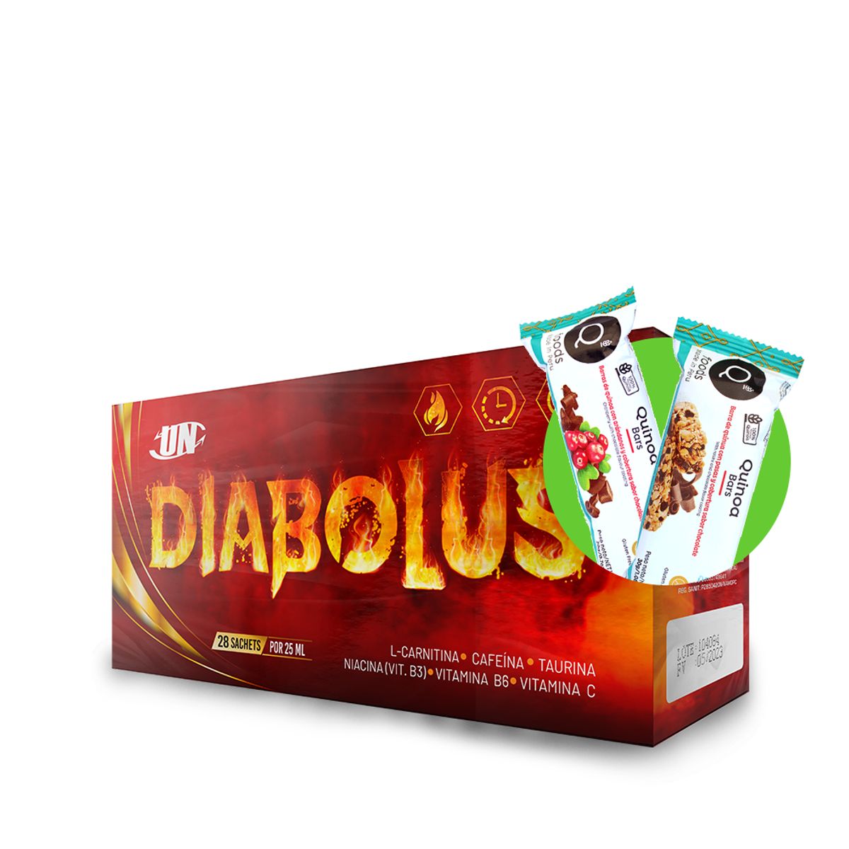 UNIVERSE NUTRITION - Diabolus 28 Sachets Quemador de Grasa UN Maracuya + Regalos
