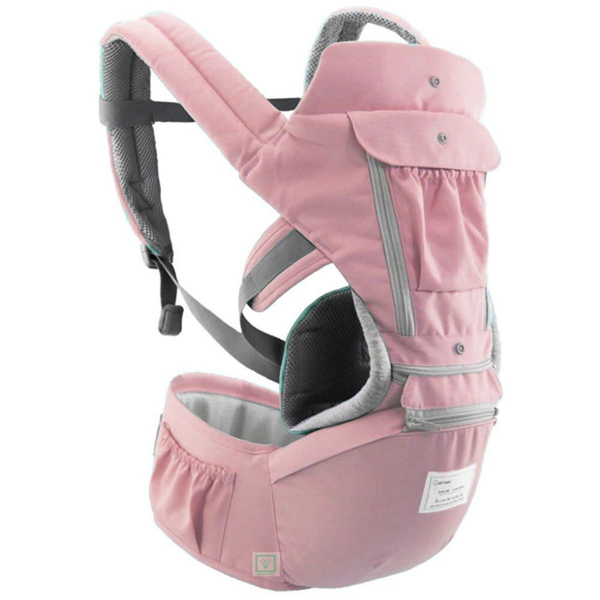 GENERICO - Canguro para Bebe Ergonómico 3 en1 Multiposición Rosado