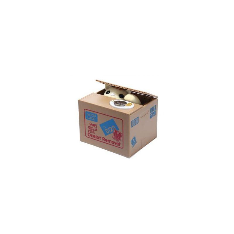 GENERICO - Alcancia gato automatica roba monedas - caja mudanzas