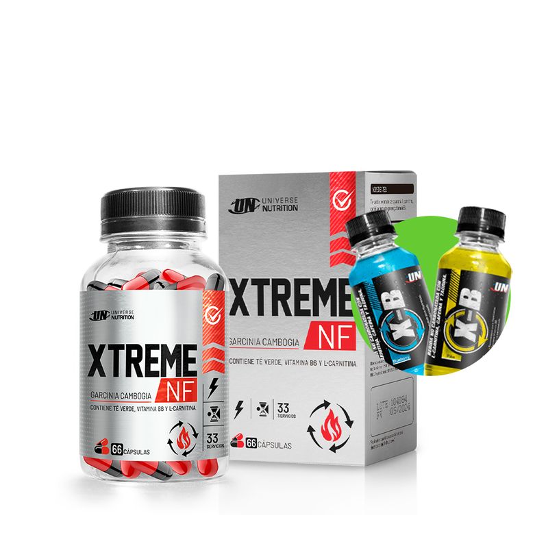 UNIVERSE NUTRITION - XTREME NF 66 Cápsulas Termogénico UN + Regalos