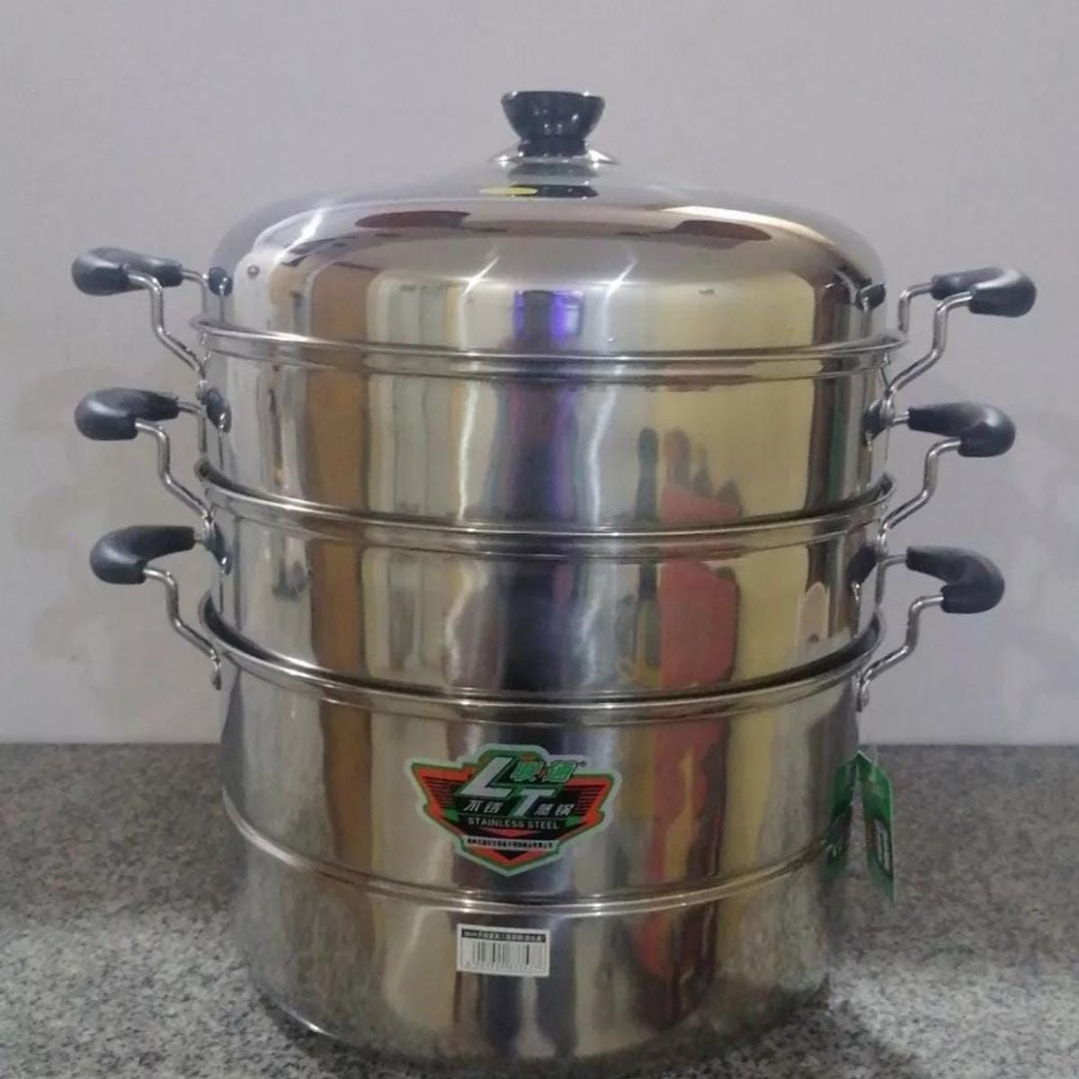 GENERICO - VAPORERA GRANDE DE ACERO INOXIDABLE