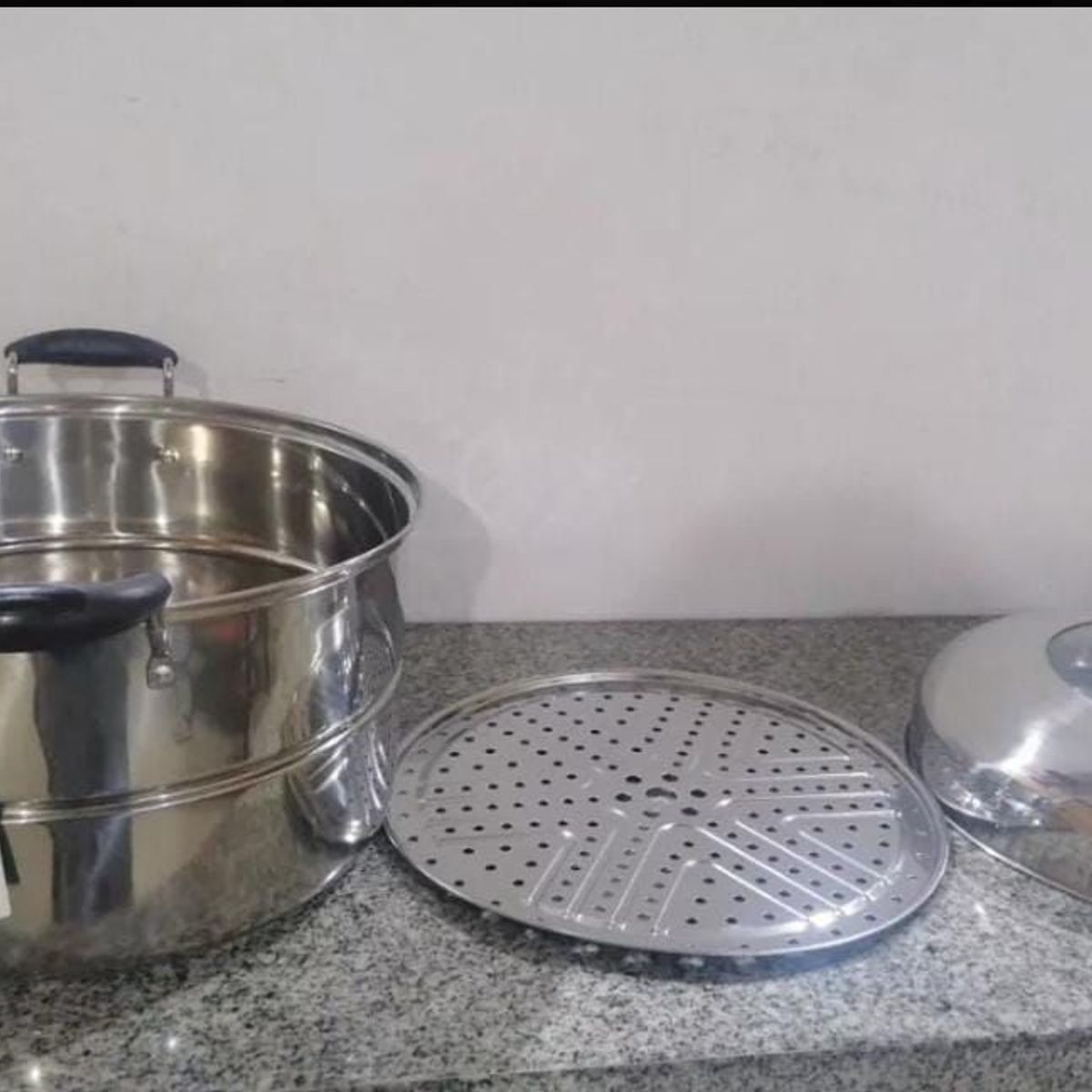 GENERICO - VAPORERA GRANDE DE ACERO INOXIDABLE