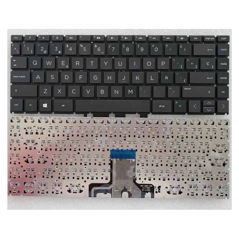 GENERICO - Teclado para hp 14-ce 14-da 14-cd 14cm 14-ma  español - negro