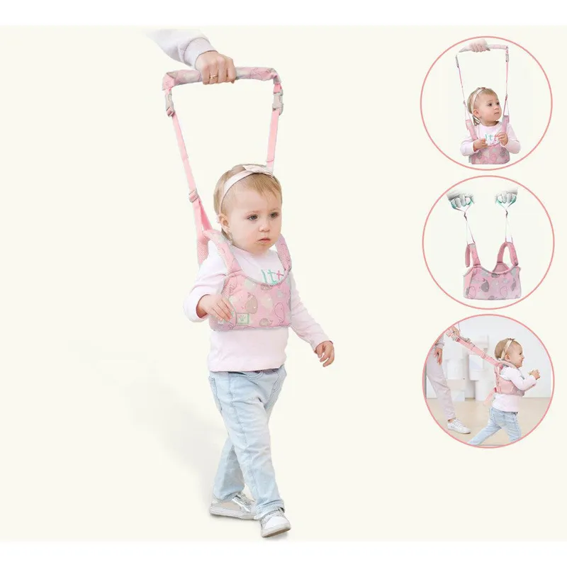 GENERICO - Arnés Caminador 2 en 1 Primeros Pasos Rosado