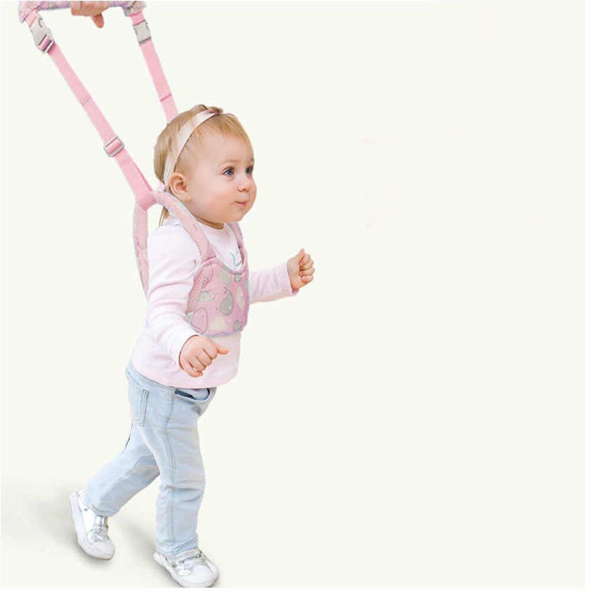GENERICO - Arnés Caminador 2 en 1 Primeros Pasos Rosado