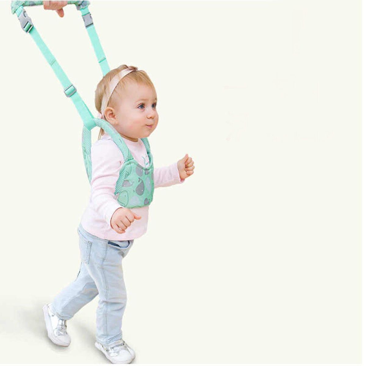 GENERICO - Arnés Caminador 2 en 1 Primeros Pasos Turquesa