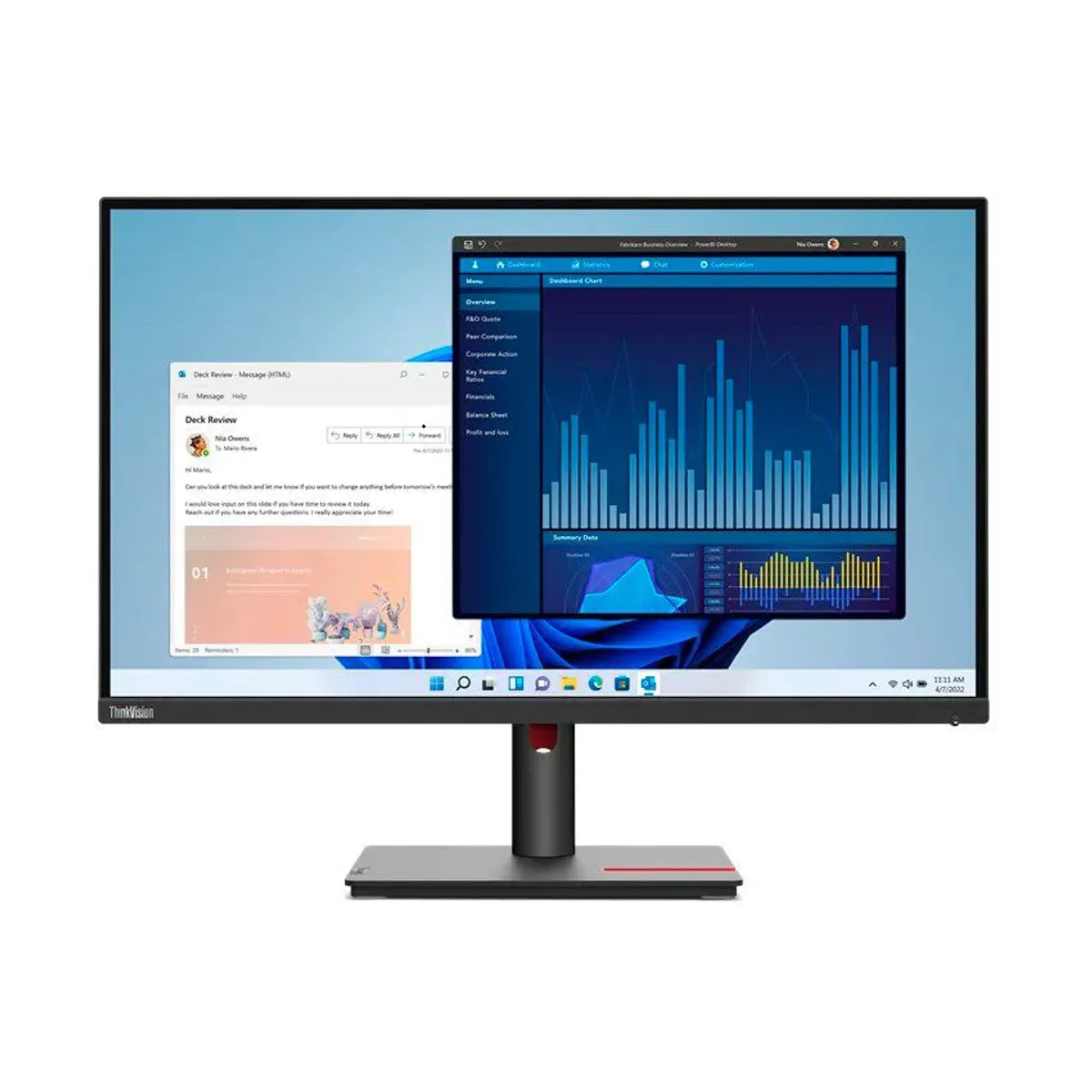 LENOVO - Monitor lenovo thinkvision t22i-30 215 wled ips hdmi dp vga