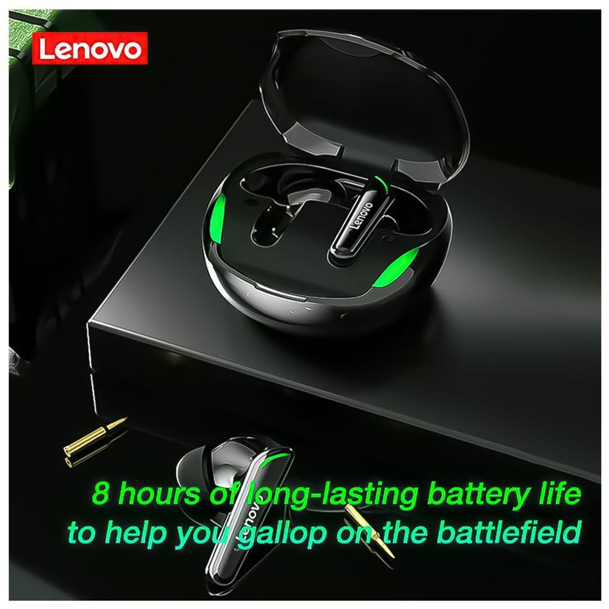 LENOVO - Audífonos Bluetooth Lenovo XT92 Negro