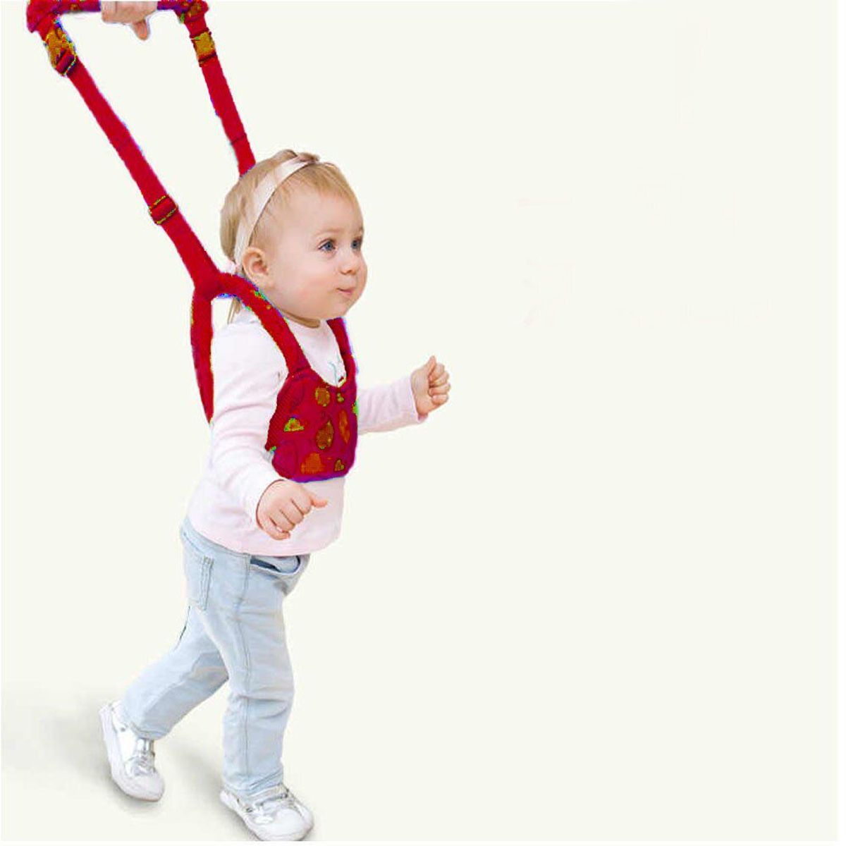 GENERICO - Arnés Caminador 2 en 1 Primeros Pasos Guinda