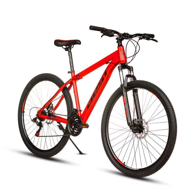BEST - Bicicleta Best Bestia Aro 29 Aluminio 21V Rojo