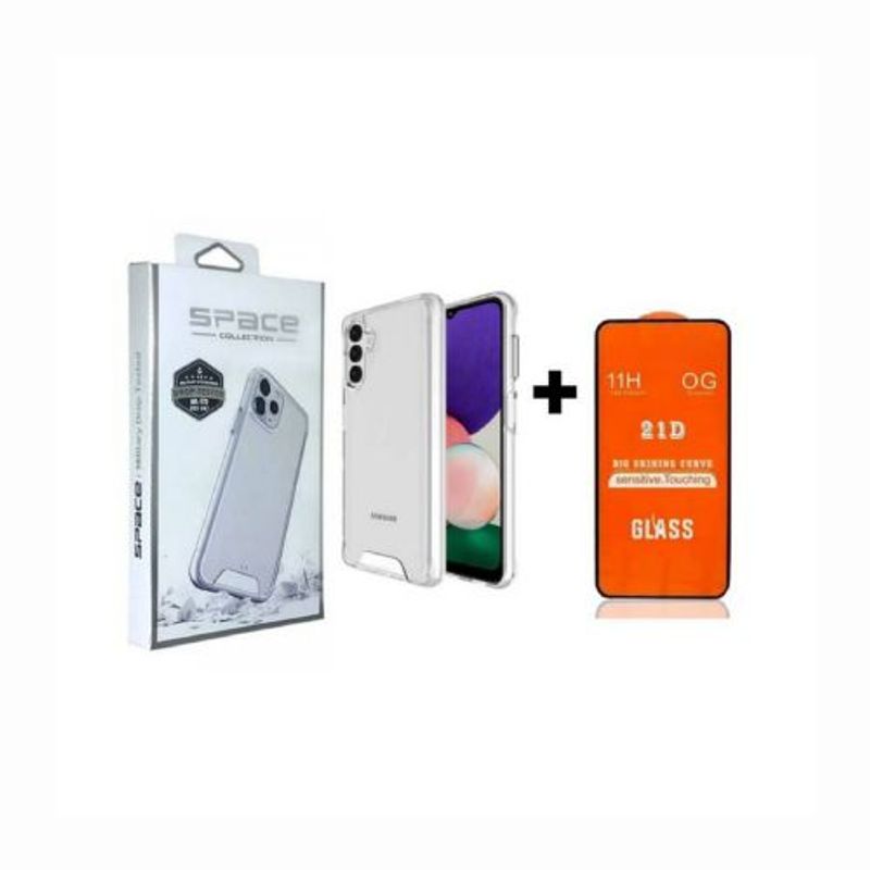 SPACE - Case Space Transparente Samsung A52 +  Mica de Vidrio