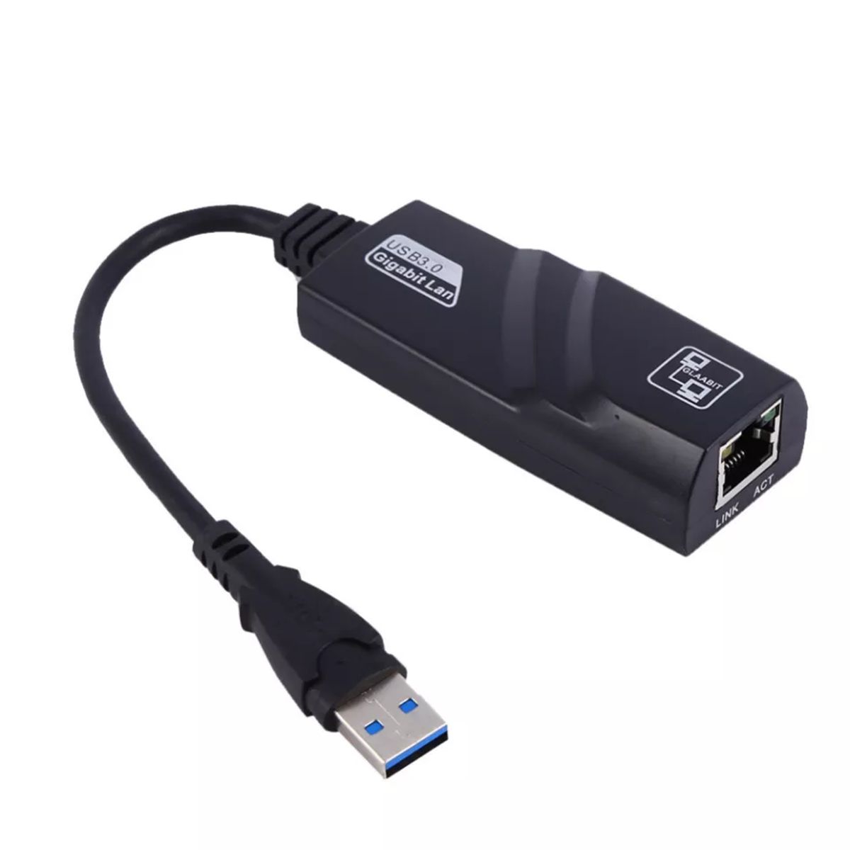 GENERICO - Adaptador USB 3.0 a RJ45 Gigabit Ethernet para PC y Laptop