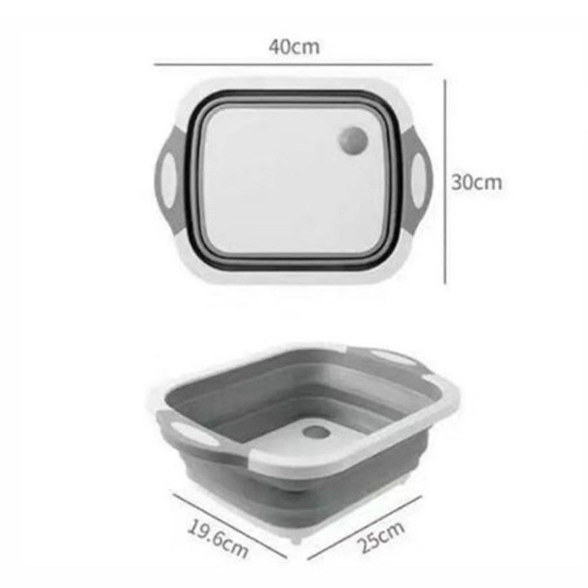 GENERICO - Tabla de picar multifuncional 4 en 1 plegable. de calidad GRANDE.