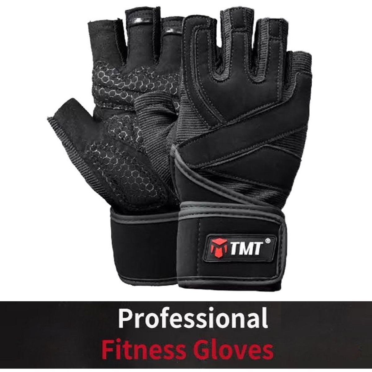 GENERICO - Guantes antideslizantes para gimnasio pesas - talla M