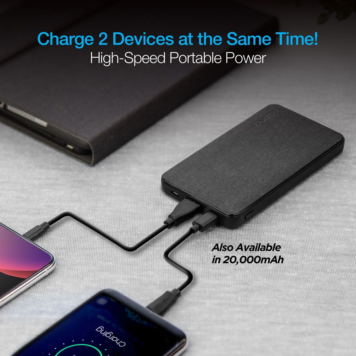 NAZTECH - CARGADOR NAZTECH 10000mAh FAST CHARGE CON 18W PD + QUICK CHARGE 3.0