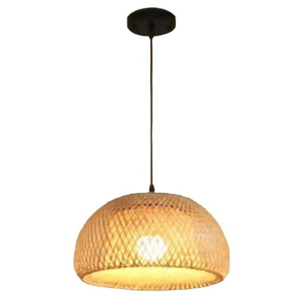 GENERICO - Lámpara colgante bambú marron luz  decorativo