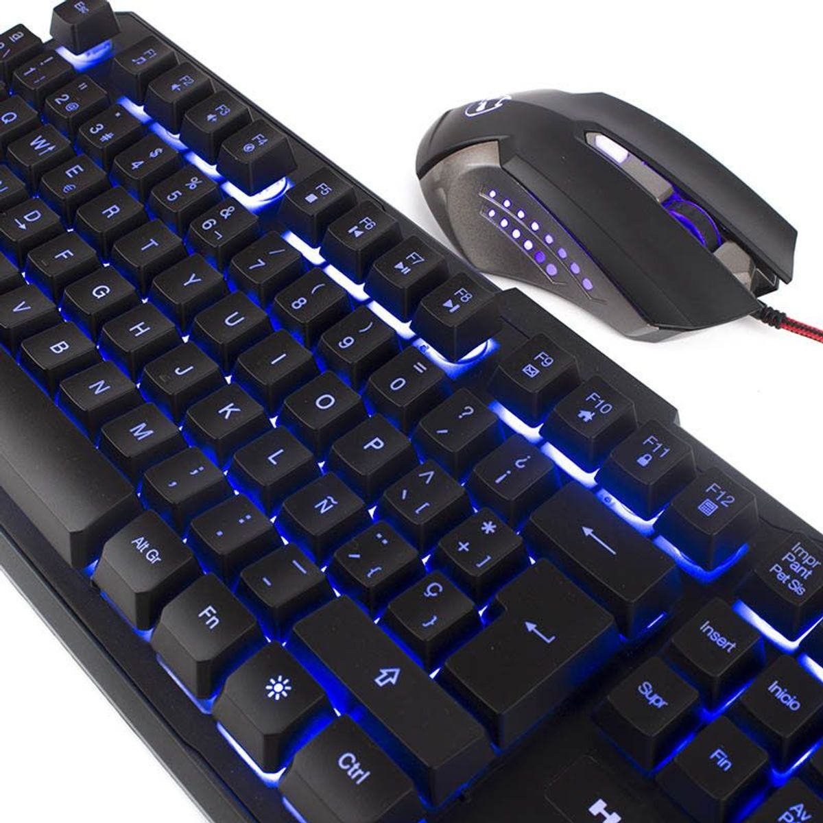 HALION - Kit Gamer Teclado y Mouse Halion Odin Luces Led
