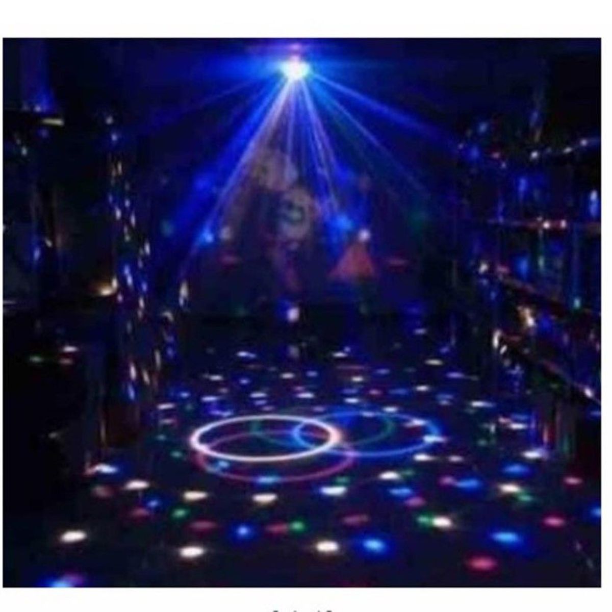 GENERICO - Bola parlante mp3 luces disco sicodélicas  usb control remoto grande