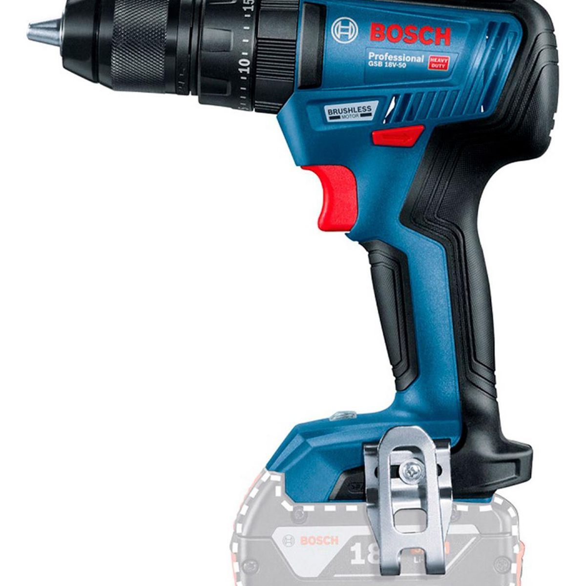 BOSCH - Taladro Percutor Bosch GSB 18V-50 + 1 Batería 5.0Ah