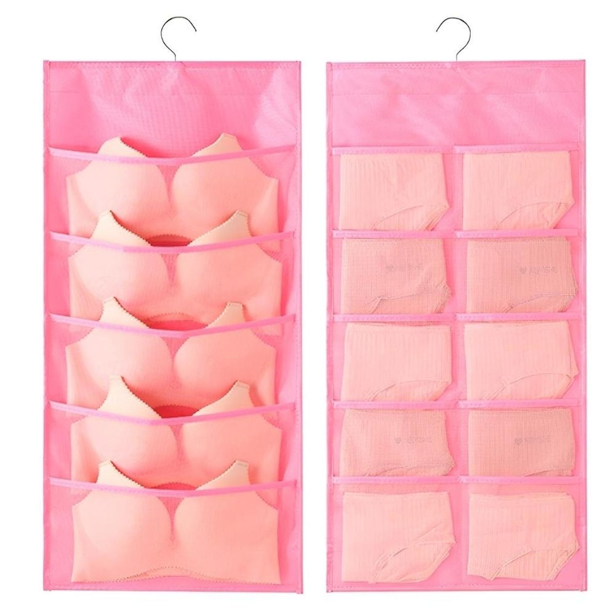 MINARI - Organizador de Ropa Interior Colgador Doble 15 Compartimientos RS 260R