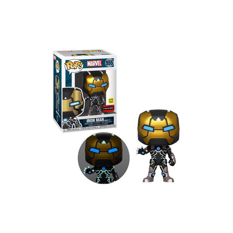 FUNKO - Funko marvel n° 555 iron man model 39 GITD AAA Exclusive