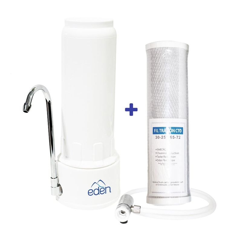 EDEN - Combo Purificador de agua sobre lavadero AquaLIFE+filtro de repuesto