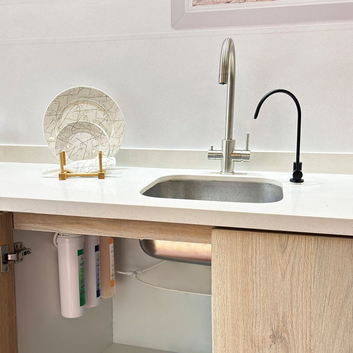 EDEN - Filtro Purificador de agua bajo lavadero 3 Etapas Edén EcoMAX Black