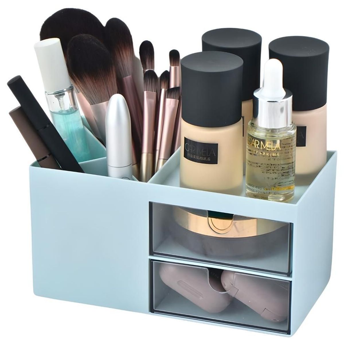 MINARI - Organizador de Maquillaje Cosméticos Brochas con Cajones CL C57