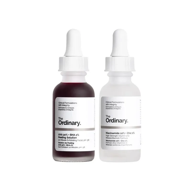 THE ORDINARY - PACK Niacinamide 10% + Zinc 1% + AHA 30% + BHA 2% Peeling Solution - The Ordinary 30 ml