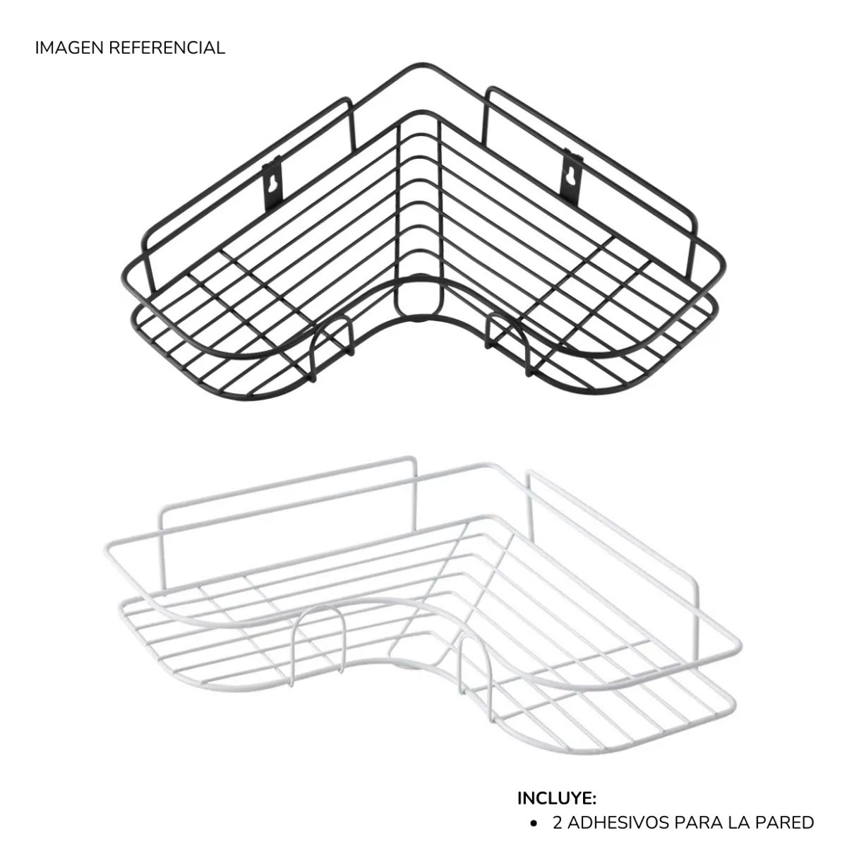 INSPIRA MARKET - Repisa esquinero rejillas colgante para baño multiuso aleatorio