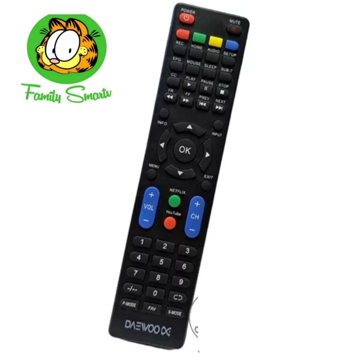 UNIVERSAL - Control Remoto Para Smart Tv Daewoo  Pilas