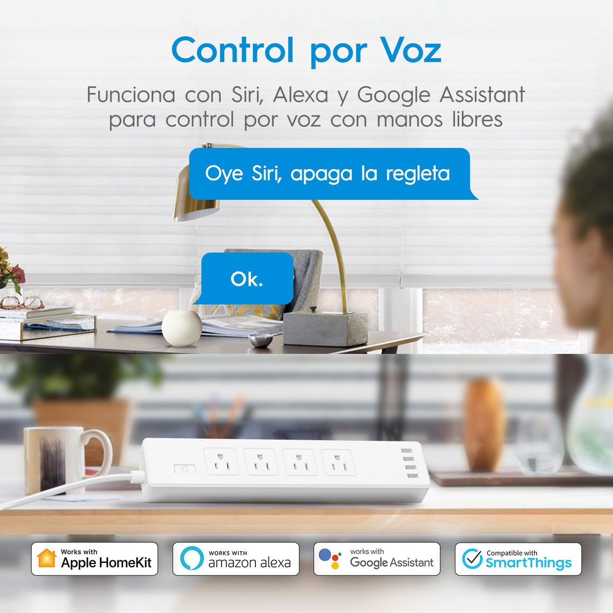HOME ELECTRO - Regleta Inteligente Apple HomeKit