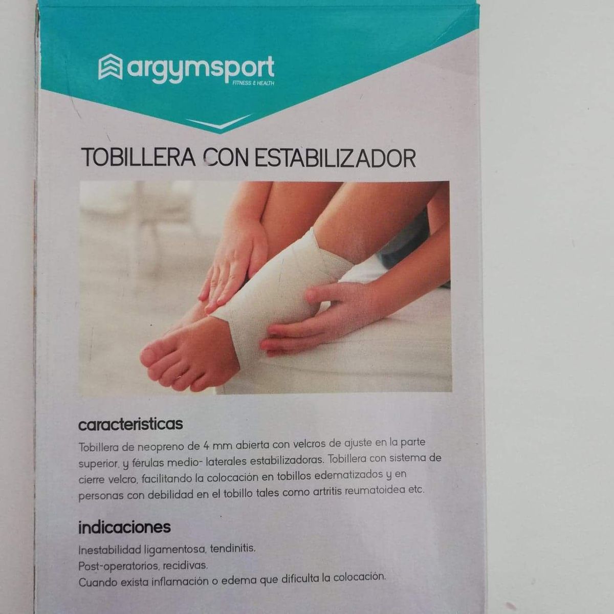 ARGYM - Tobillera con estabilizador Talla XL Izquierda