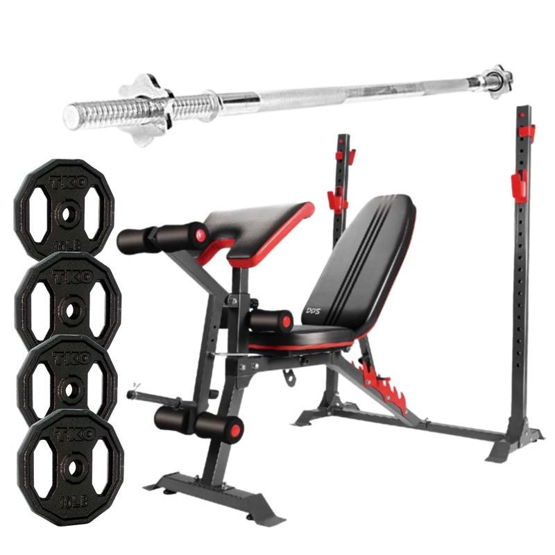 XTREME SPORT - Banca de ejercicios Multitrainer Barra  Disco