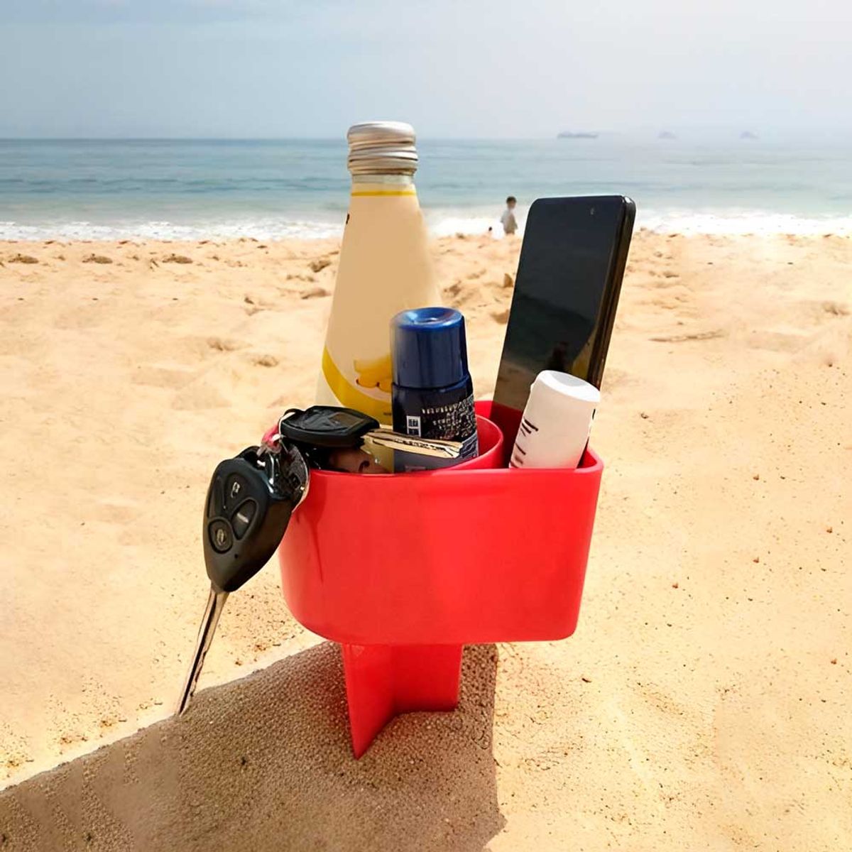 SHOPSMART - Soporte Playero Color Rojo