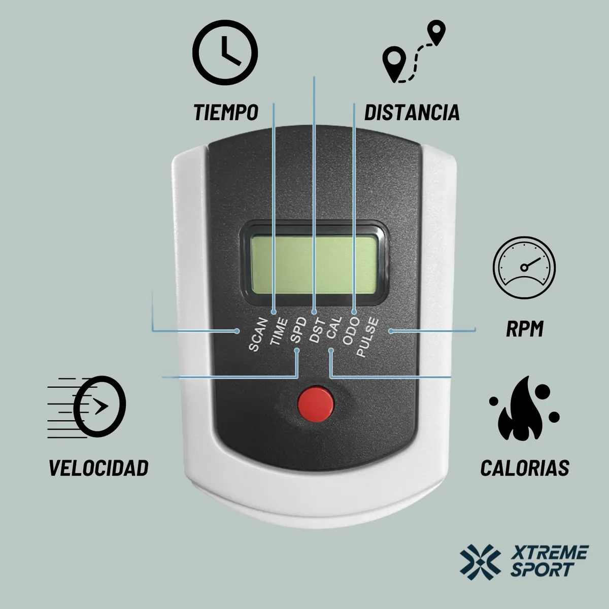 XTREME SPORT - Spinning Power Ride Volante de15kg Mágnetica