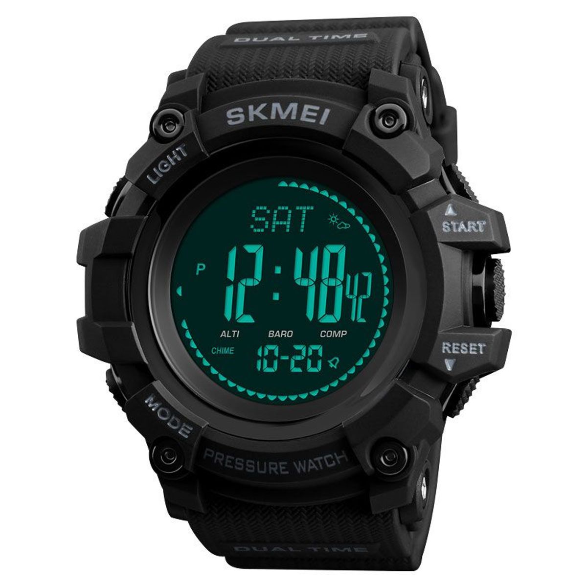 SKMEI - Reloj SKMEI 1358 Survivor Multi Altimetro Barómetro Podómetro - Negro