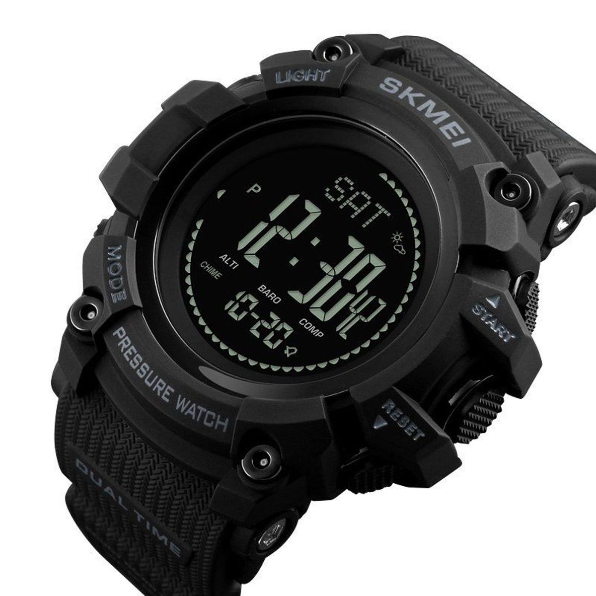 SKMEI - Reloj SKMEI 1358 Survivor Multi Altimetro Barómetro Podómetro - Negro