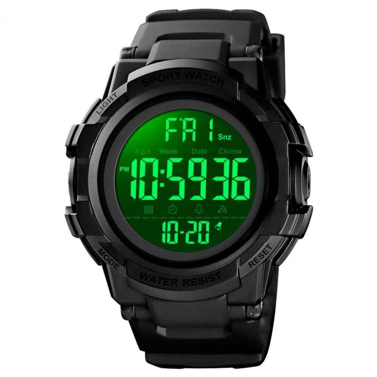 SKMEI - Reloj SKMEI Visor 1568 Sport Multi Dual Time Conteo Light - Negro