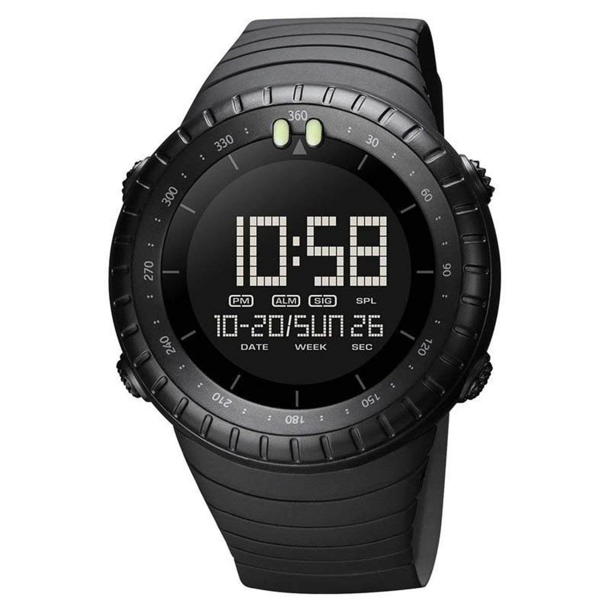 SKMEI - Reloj SKMEI Tyre 1992 Digital Deportivo Multifunción Dual - Negro