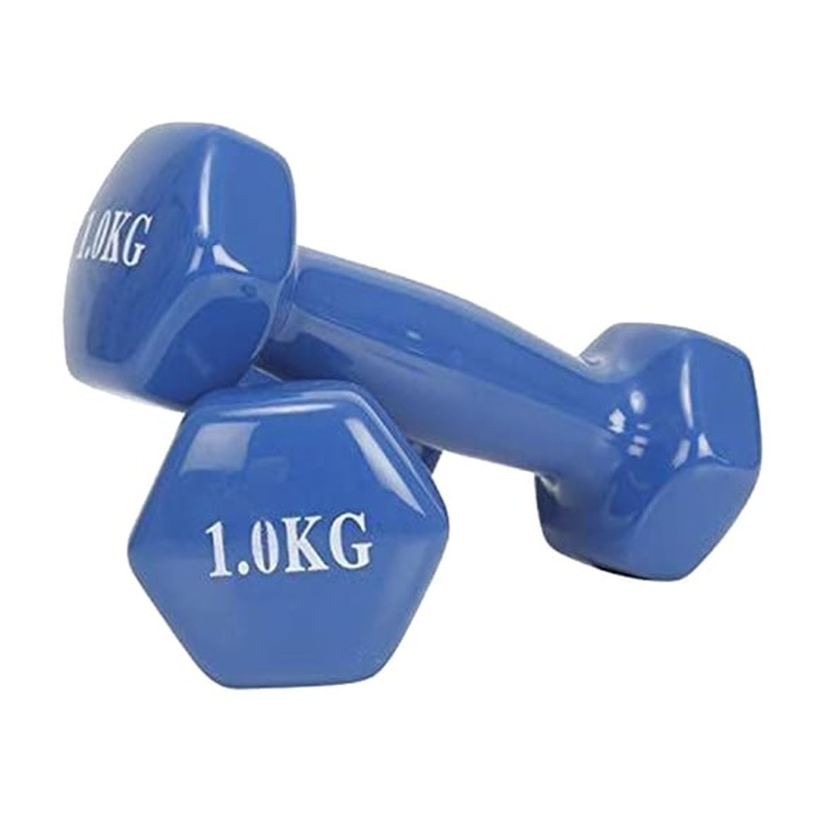 GENERICO - Par de Pesas mancuernas de vinil 1KG