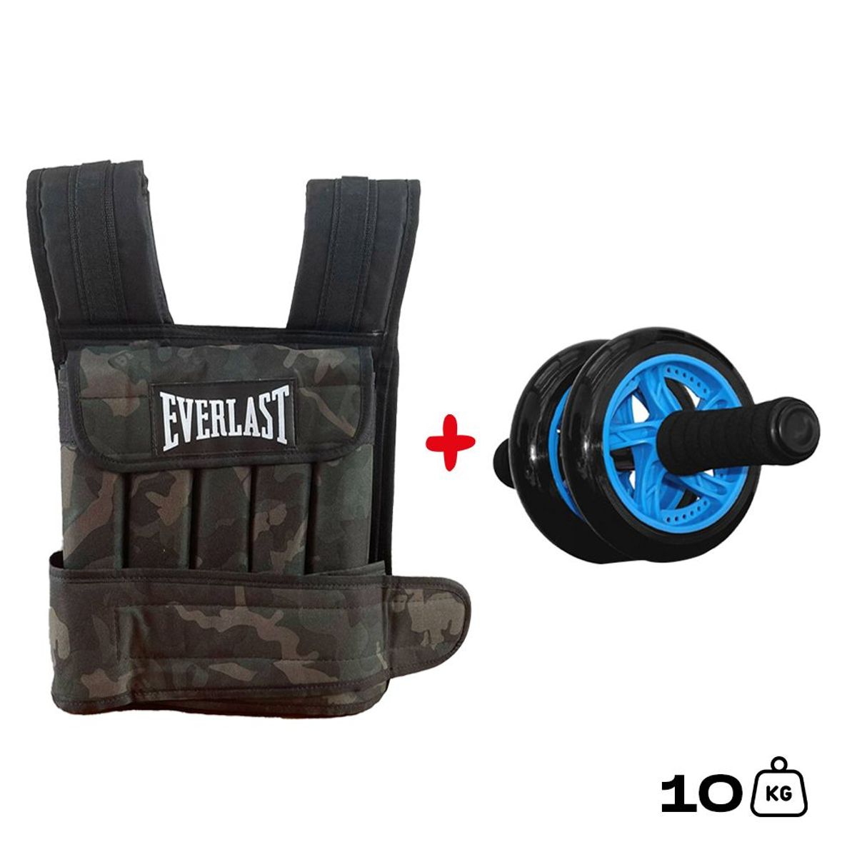 HOLGU - Chaleco 10kg Crossfit Gym  Rueda Abdominal