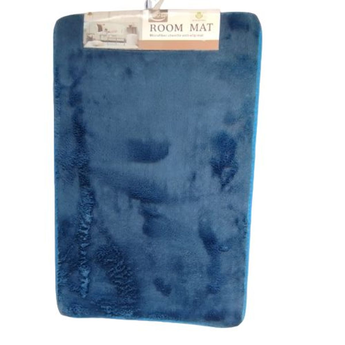 GENERICO - Alfombra piso para dormitorio baño sala azul  50 x 80 cm