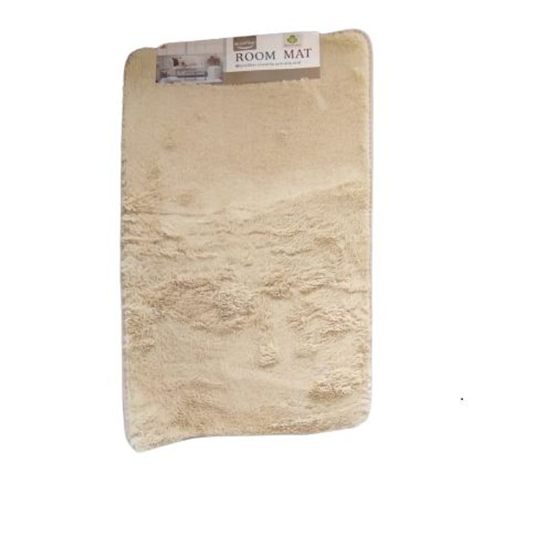 GENERICO - Alfombra piso para dormitorio baño sala beige 50 x 80 cm