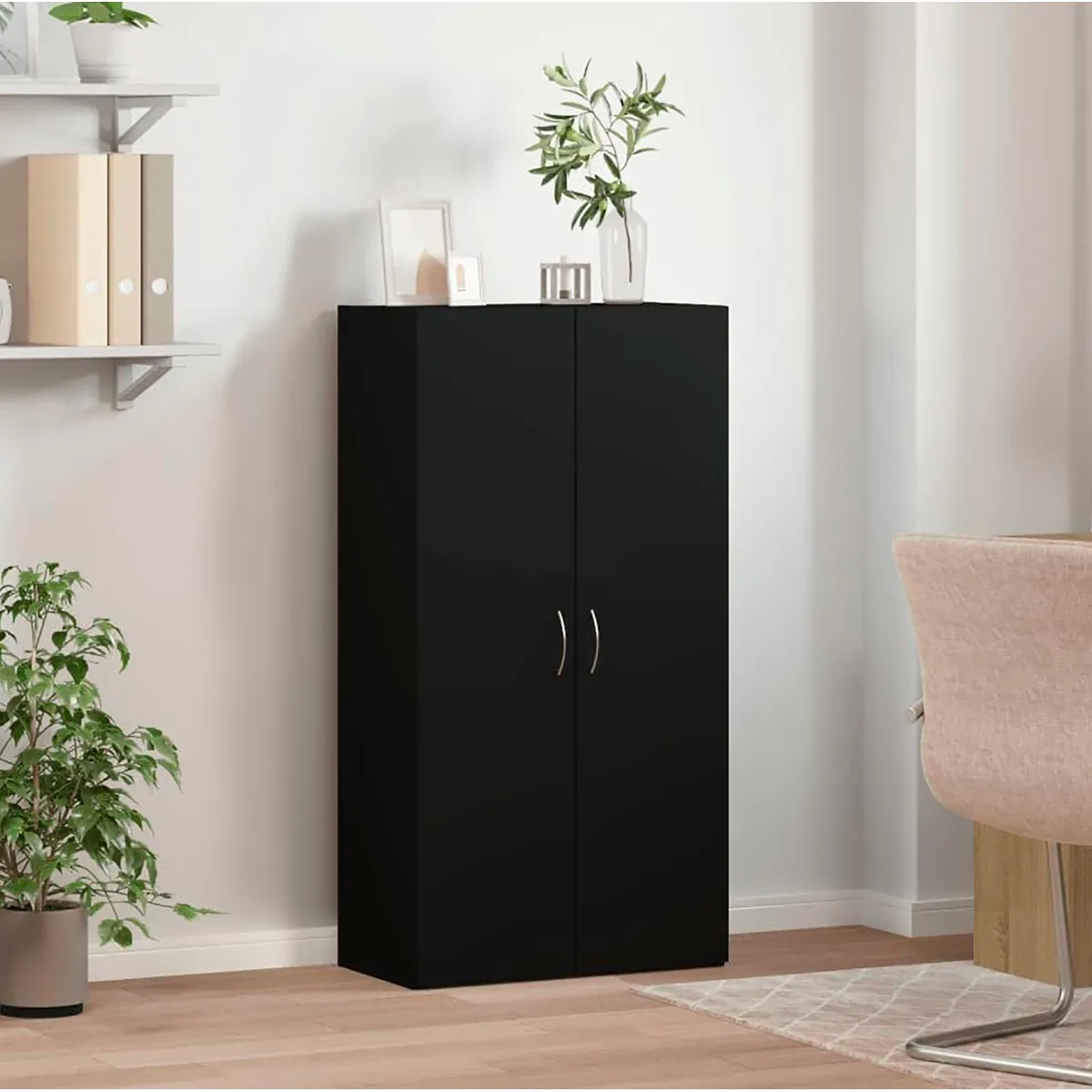 VILLA HOGAR - Zapatera Stella negro - capacidad 24 pares de zapatos