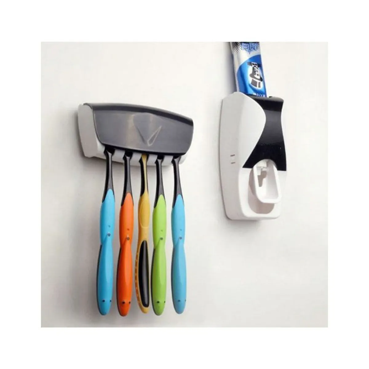 GENERICO - Porta cepillo de dientes y dentífrico caja organizador