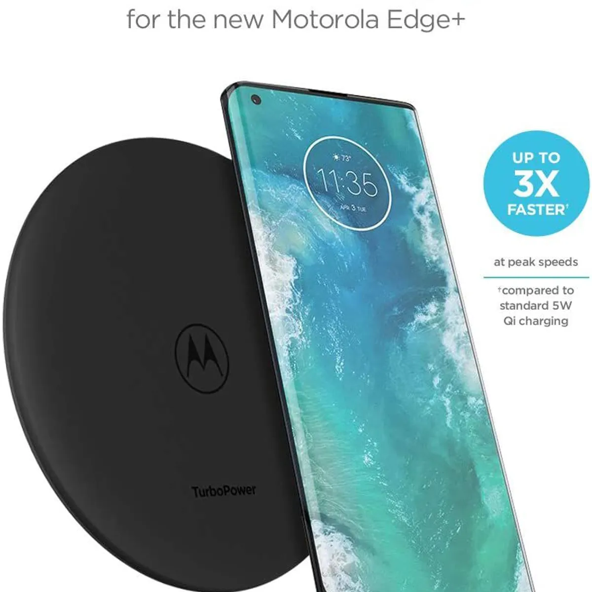 MOTOROLA - CARGADOR MOTOROLA INALAMBRICO PAD 15W TURBOPOWER