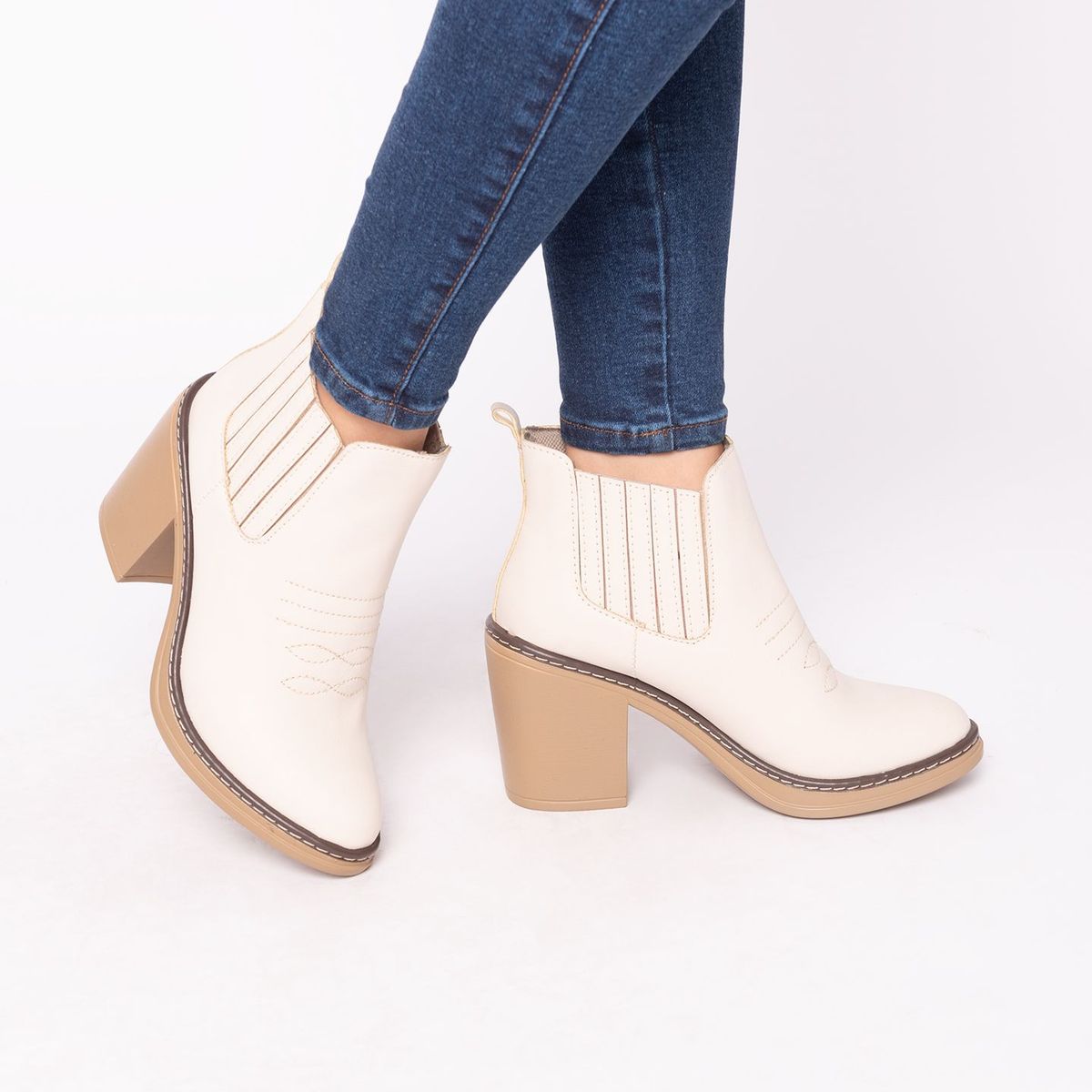 NEBULA - Botas Nébula Texana - Nude